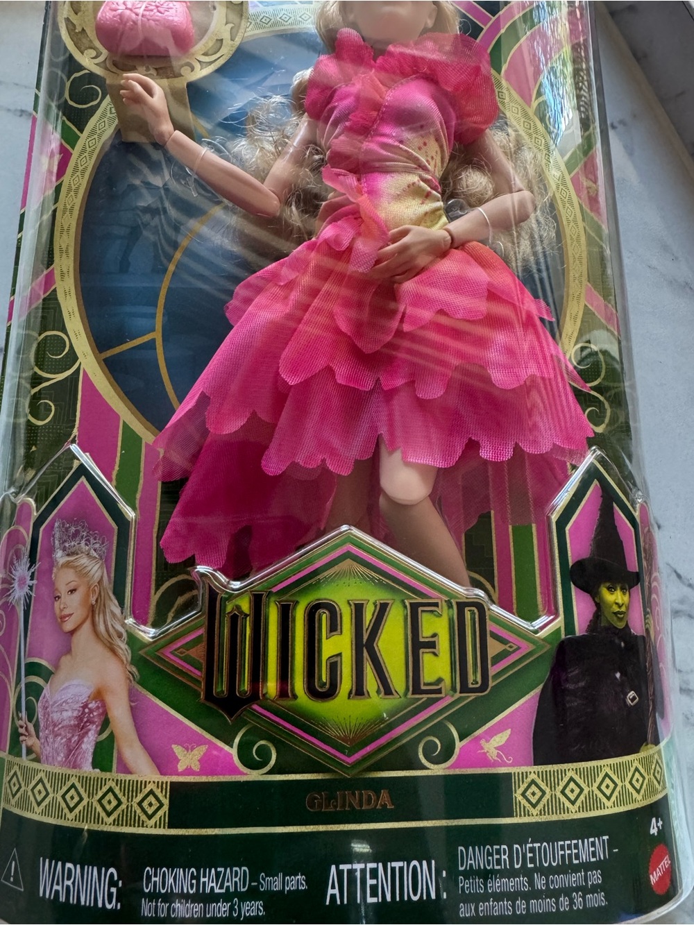 Mattel Glinda Doll in Bright Pink Layered Gown - Picture 3 of 4